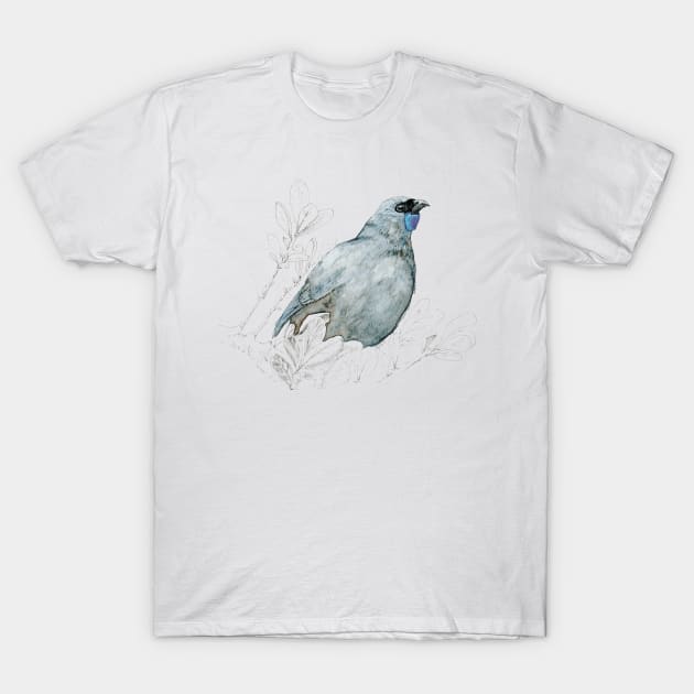 Mrs Kokako, New Zealand native bird T-Shirt by EmilieGeant